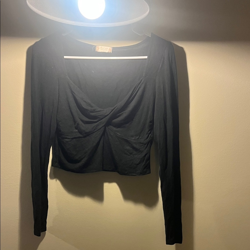 Altar'd State Black Long Sleeve Top